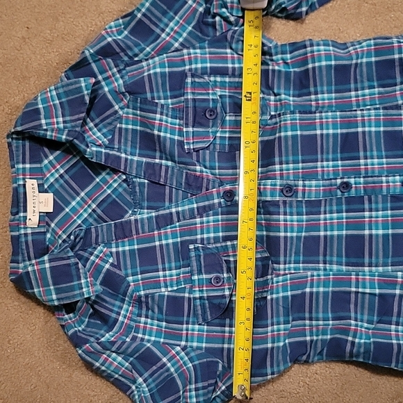 Forever 21 Blue Plaid Button Down - Picture 9 of 9
